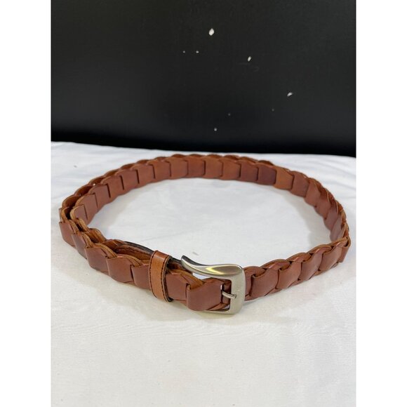 Accessories - Vintage Women's Brown Genuine Leather Belt Size XL SKU 6289